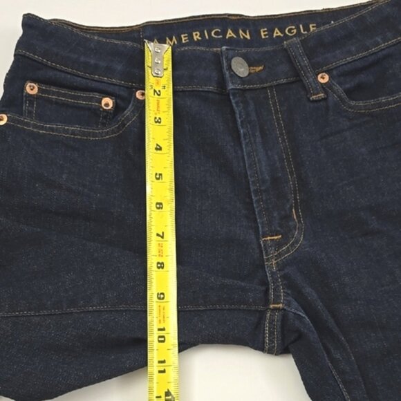 American Eagle Flex Men's Dark Denim Blue Slim Flex Jeans Stretch Size 30 - Picture 15 of 16